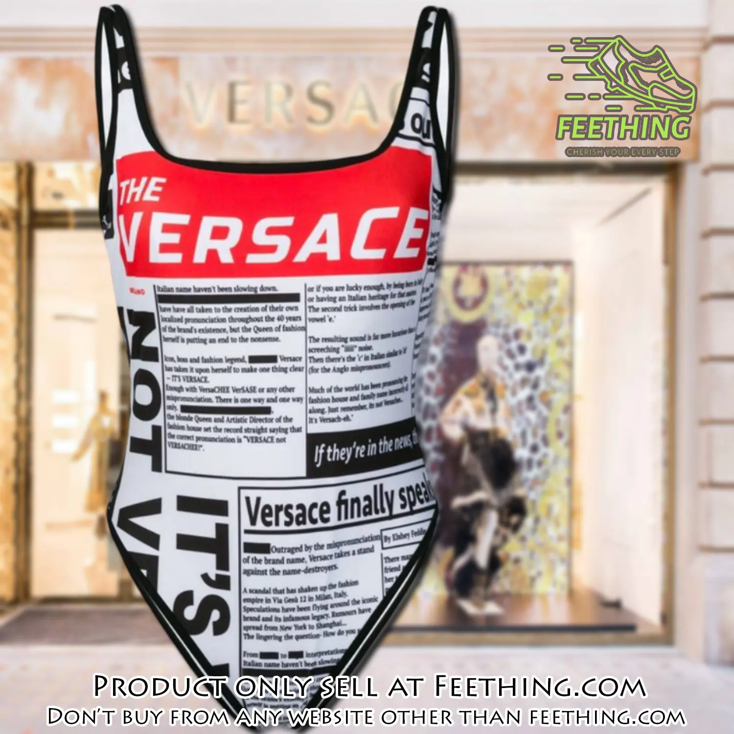Versace swimwear beachwear one piece swimsuit osw1077 ft5859357